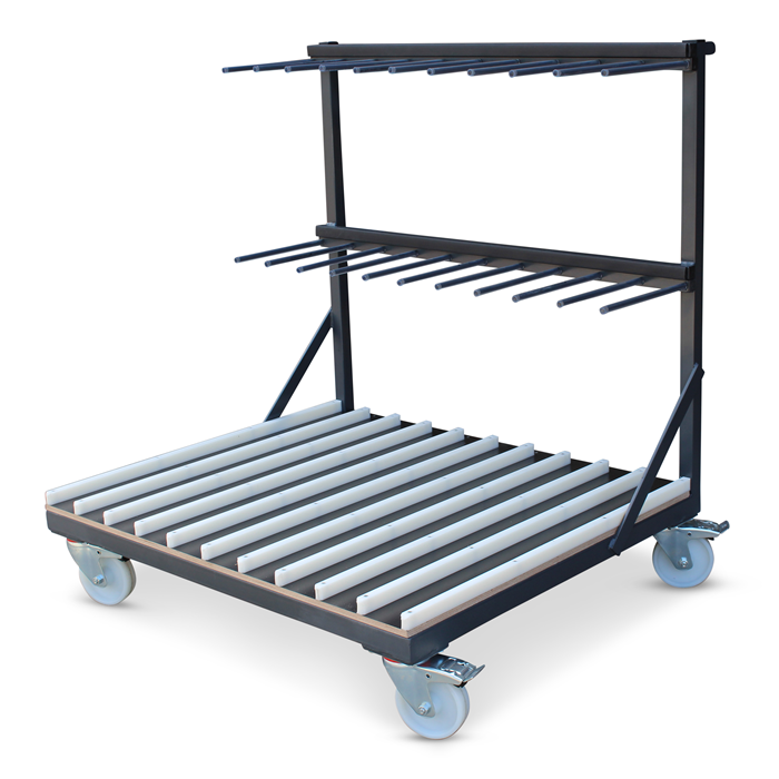Storage and transport trolleys