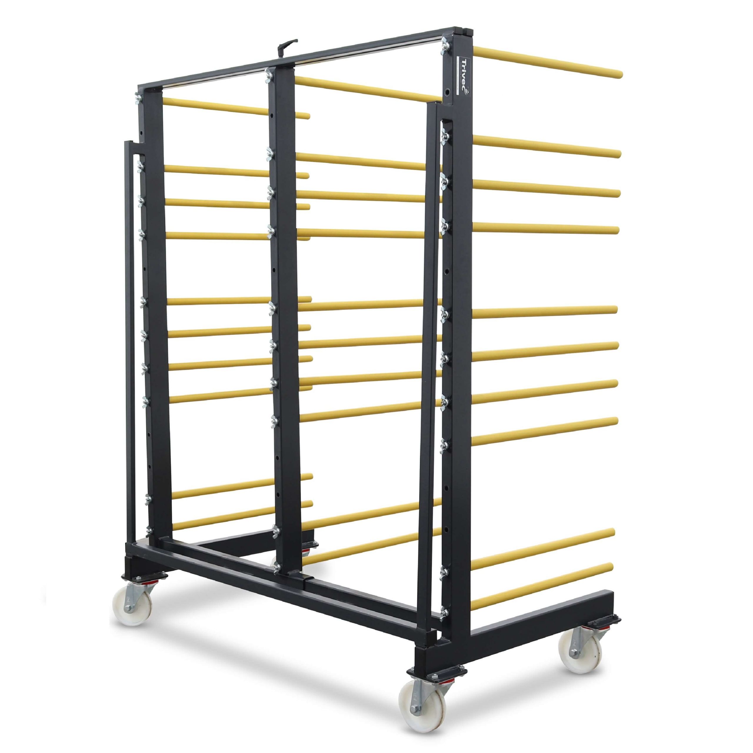 MOBILE DRYING RACK HEAVY-DUTY VERSION (700S) - Trivec Paint Solutions